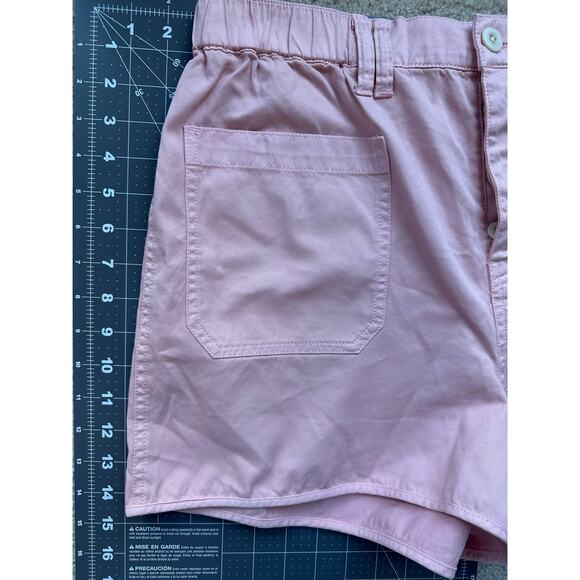 Madewell Pink Pastel Cotton Poplin Shorts Size M Coquette Soft Clean Girl Casual - Picture 8 of 10